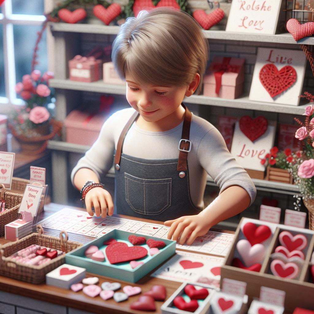 "Autistic boy running love-themed business"