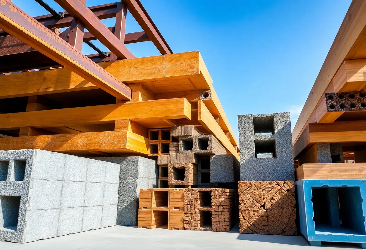 Diverse range of top-grade materials for structural connections in construction.
