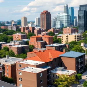 A view of affordable housing projects in Atlanta, Georgia.