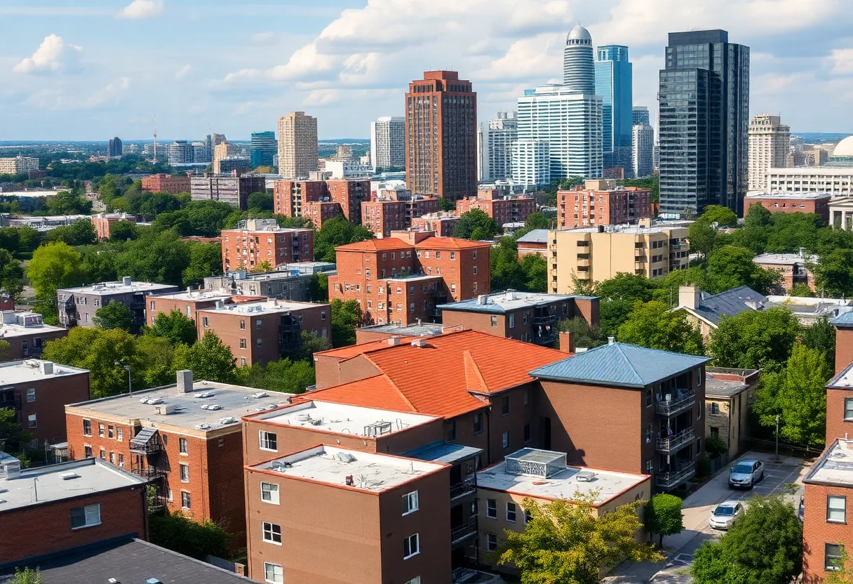 A view of affordable housing projects in Atlanta, Georgia.