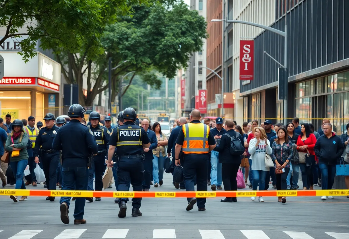 Police officers engaged in investigation after shooting incident in Atlanta