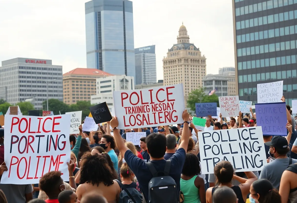 Activists gathered in Atlanta rallying against Cop City