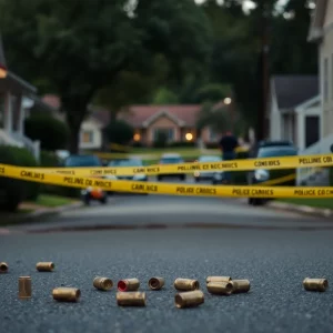 Police investigating a shooting scene in Atlanta