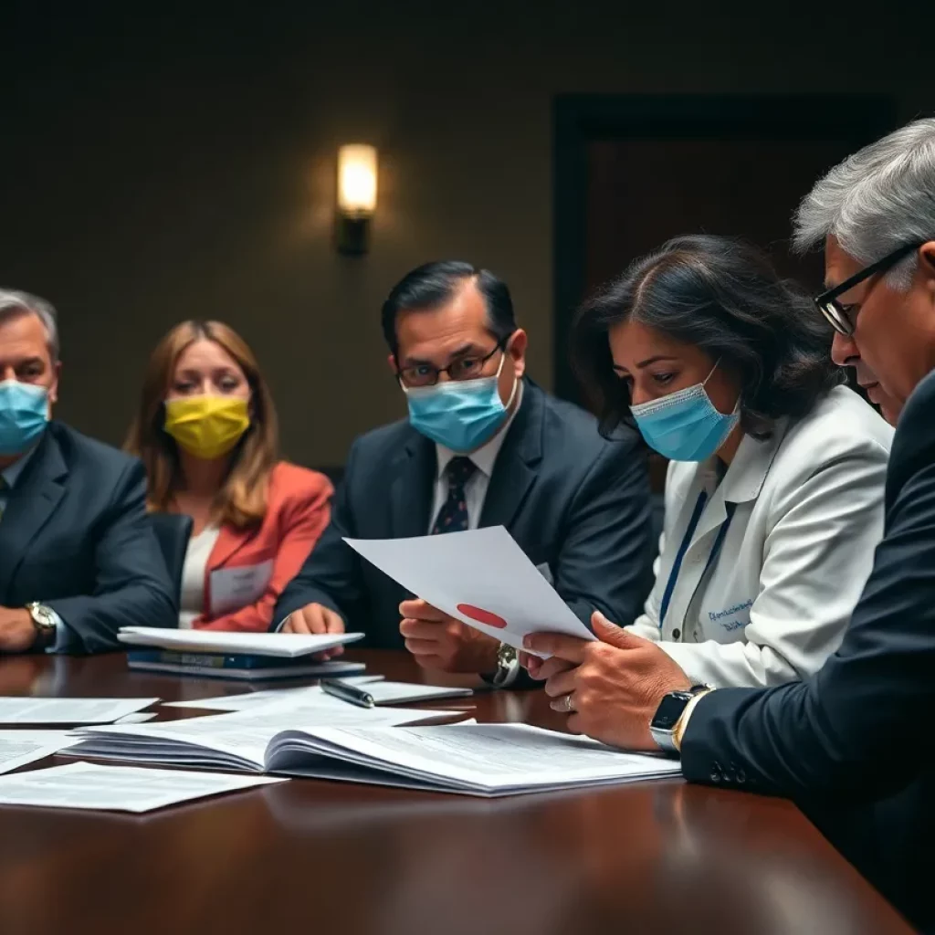 Health officials discussing CDC WHO collaboration issues