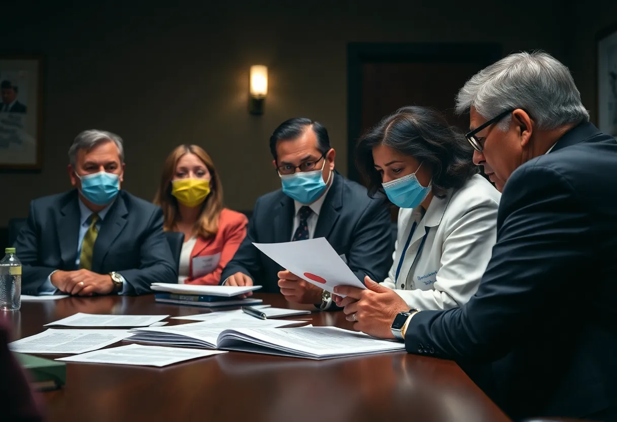 Health officials discussing CDC WHO collaboration issues