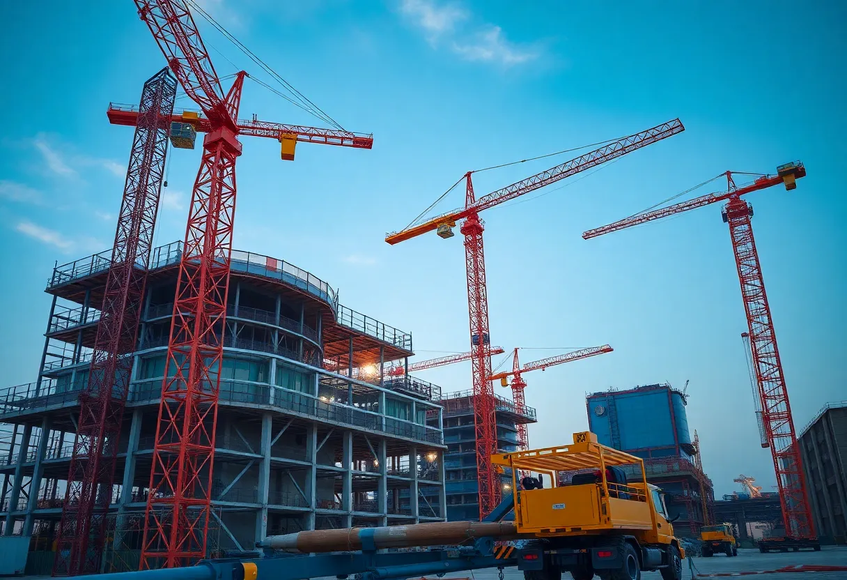 Modern construction site of Clayco showcasing advanced technology