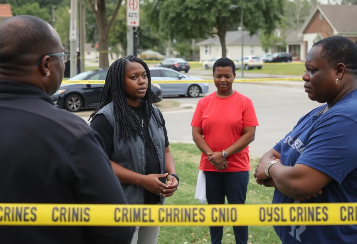Community members gather for a vigil in Northwest Atlanta.