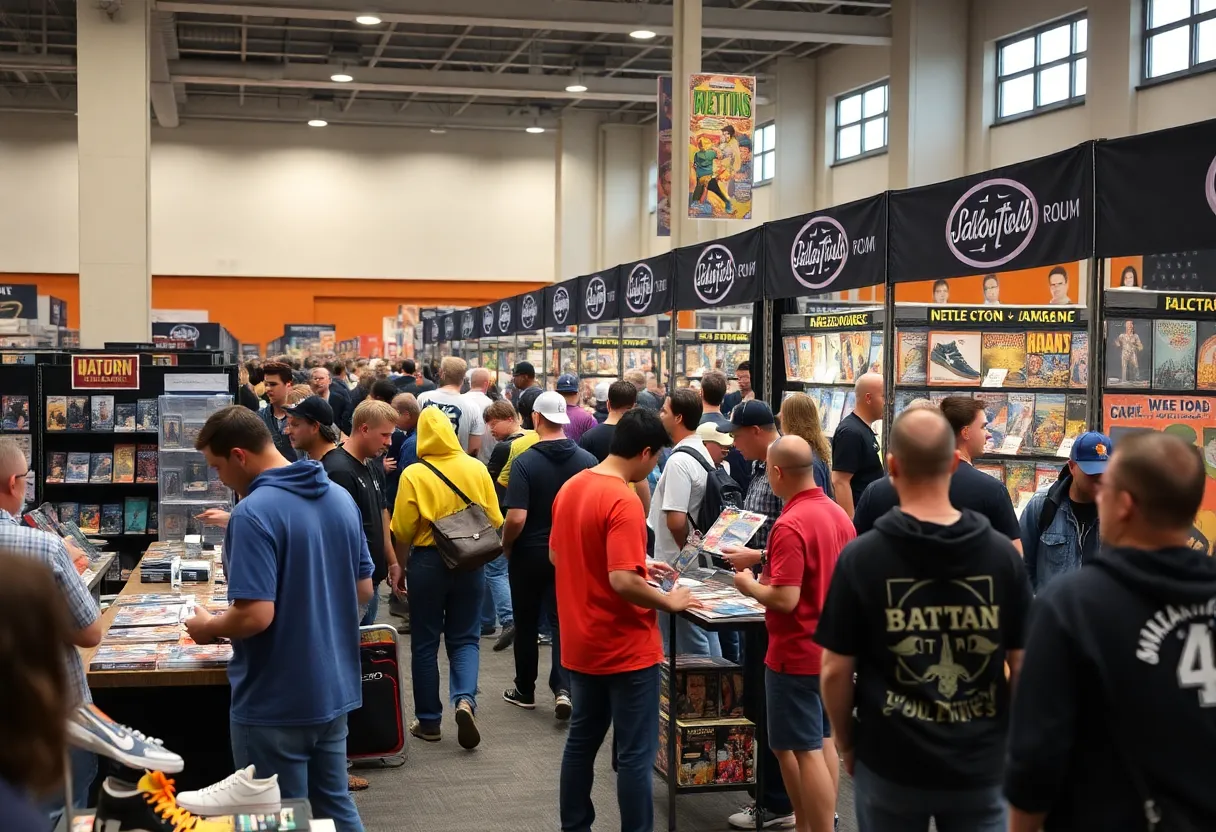 Vibrant atmosphere at Culture Collision 2025 with collectibles displays.