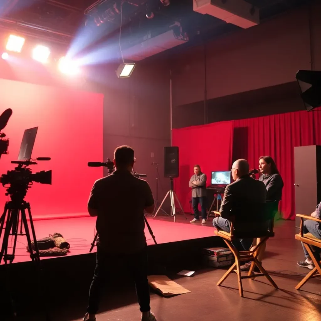 Set of a film in Atlanta showcasing elements of resilience