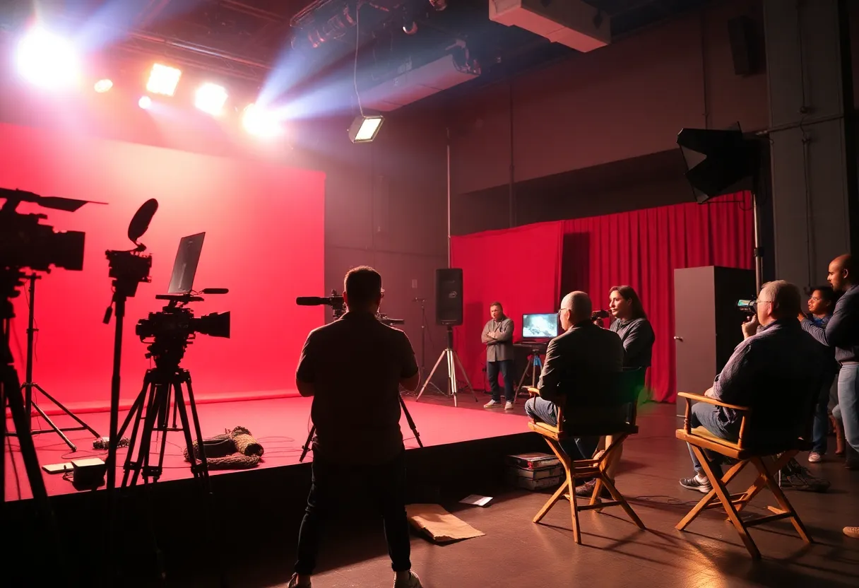 Set of a film in Atlanta showcasing elements of resilience