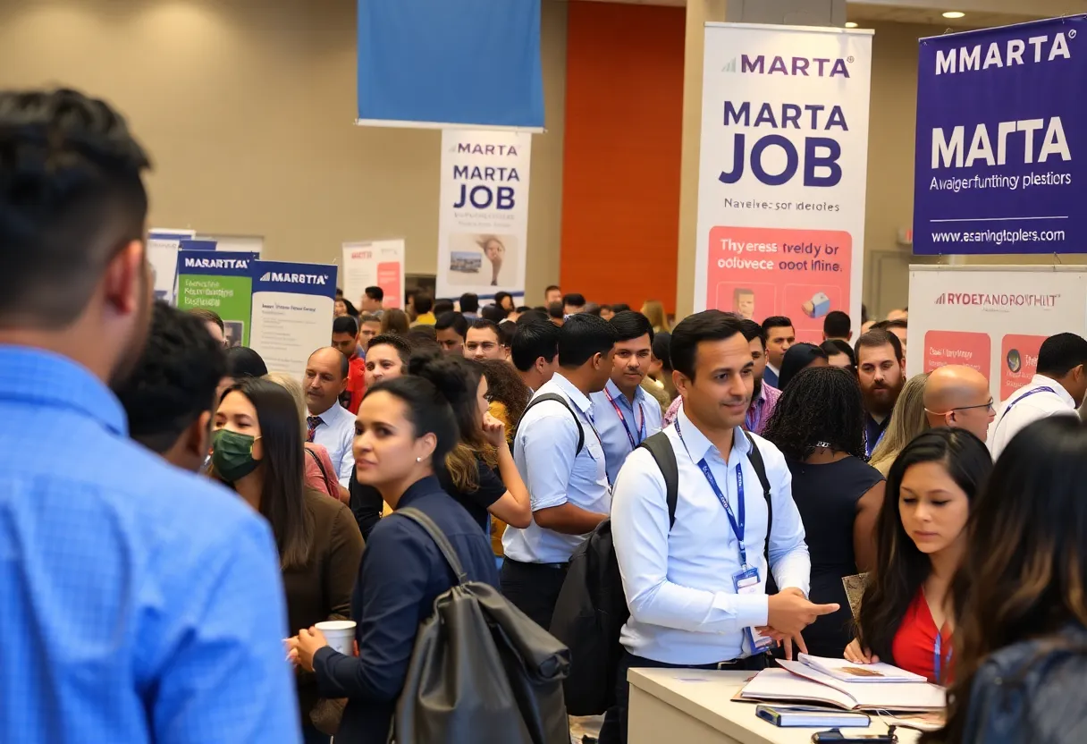 Job seekers at MARTA job fair 2023