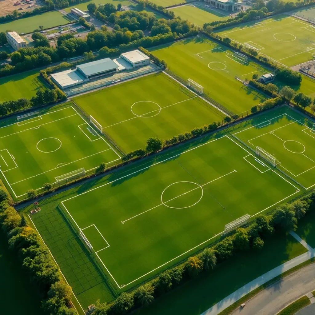 Aerial view of the U.S. Soccer National Training Center in Georgia