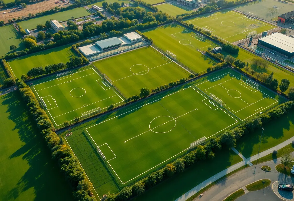 Aerial view of the U.S. Soccer National Training Center in Georgia