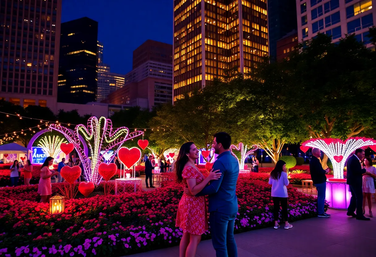 Couples enjoying Valentine's Day events in Atlanta 2025