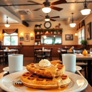 Cozy interior of Betty Sue's brunch restaurant in Atlanta