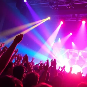 Beyoncé's Cowboy Carter Tour concert scene with fans