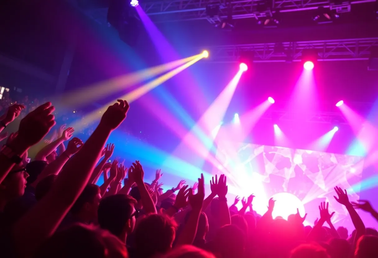 Beyoncé's Cowboy Carter Tour concert scene with fans