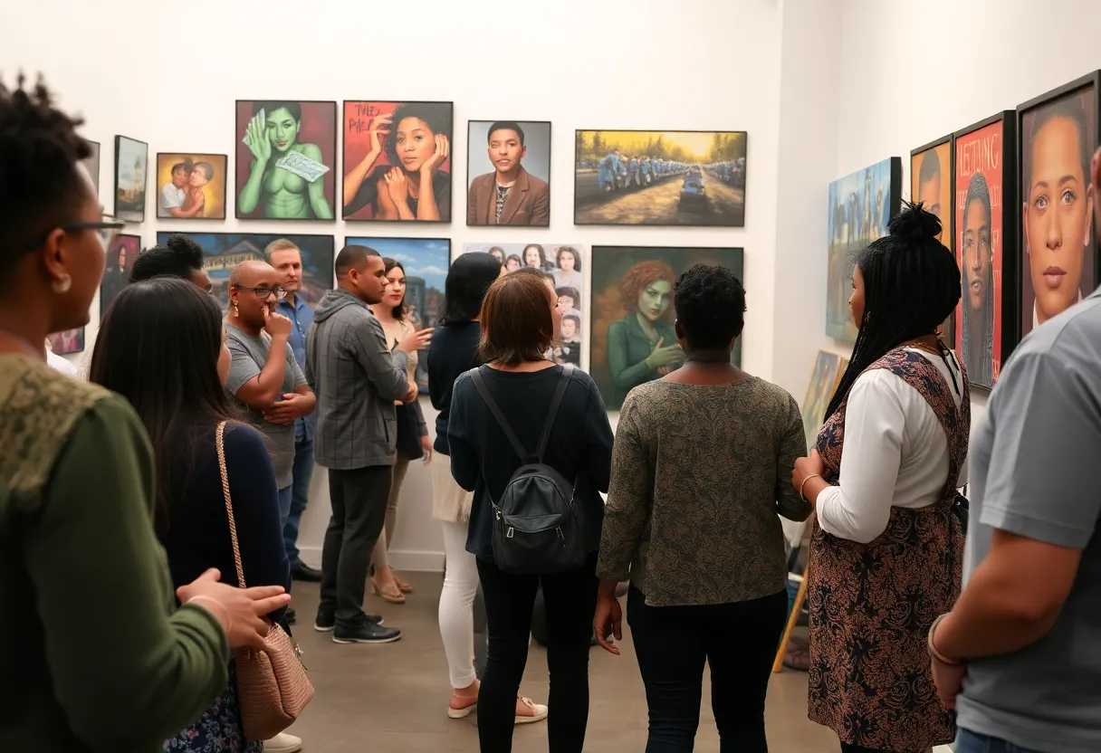 Art exhibit addressing community violence in Atlanta