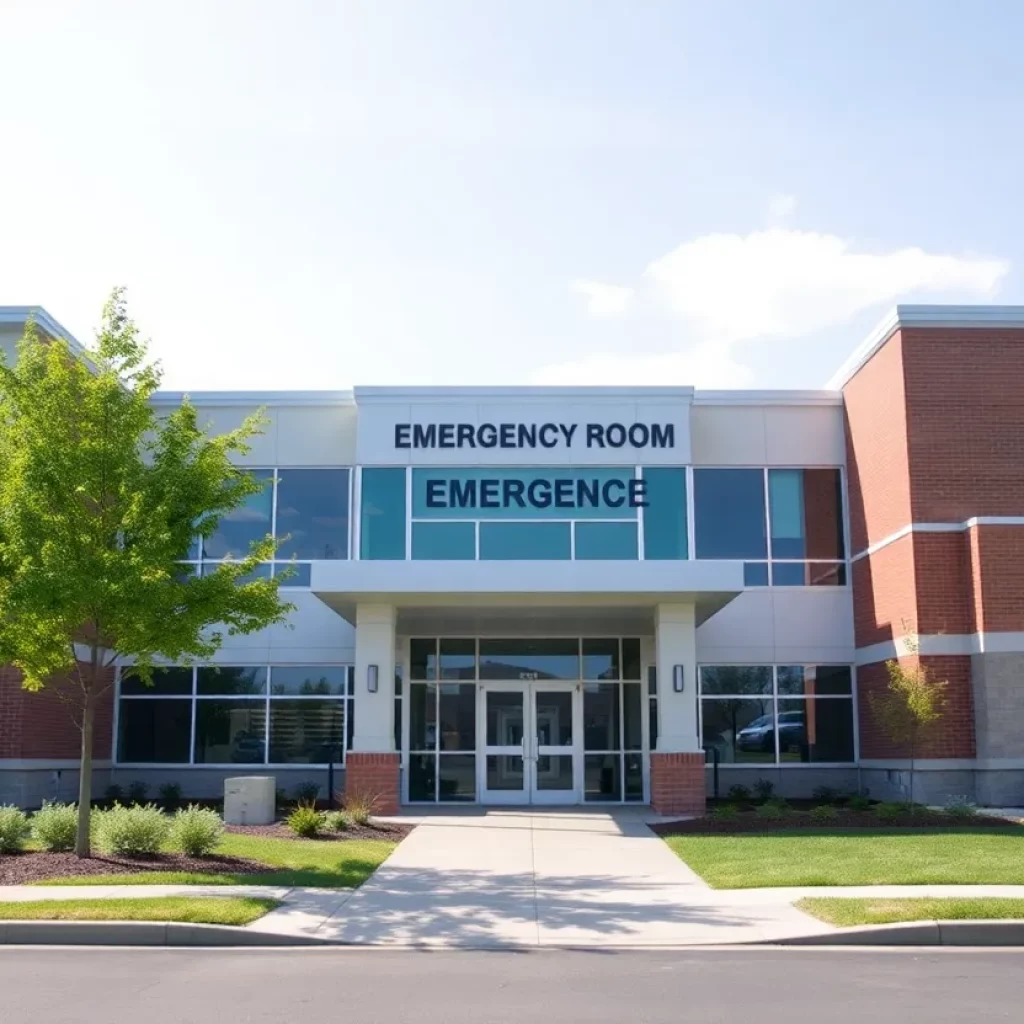 Under construction stand-alone emergency room in Columbia County