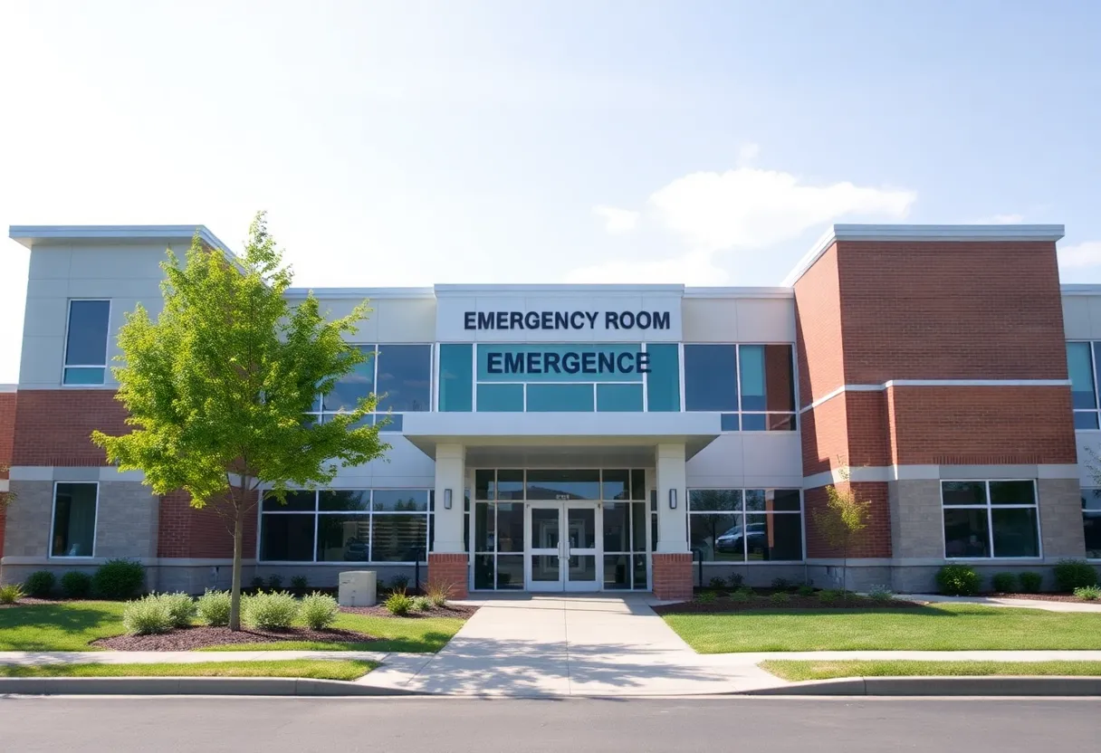 Under construction stand-alone emergency room in Columbia County