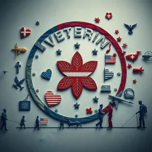 Abstract representation of veteran services amidst layoffs