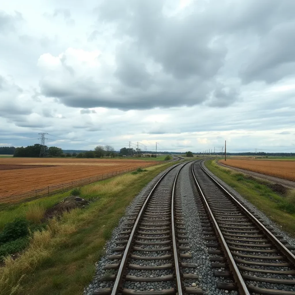 Rural landscape in Fulton County, highlighting areas affected by eminent domain.
