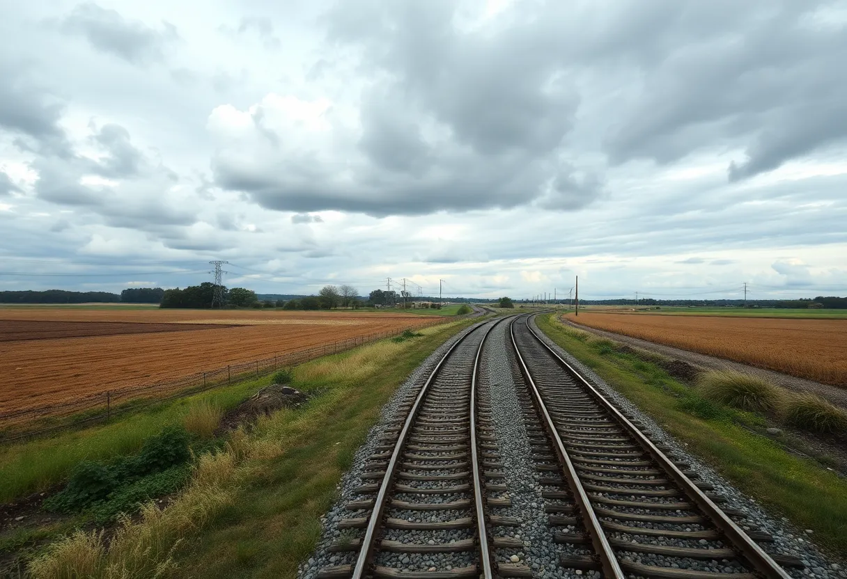 Rural landscape in Fulton County, highlighting areas affected by eminent domain.