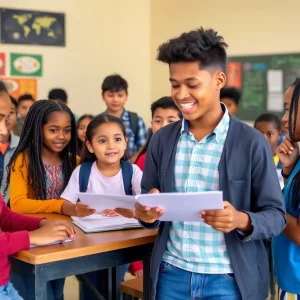 Diverse students in a classroom representing educational opportunities in Georgia.