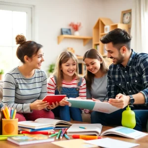 Family discussing education options with a focus on the Georgia Promise Scholarship