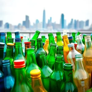Glass bottles collected for recycling in Atlanta's new program