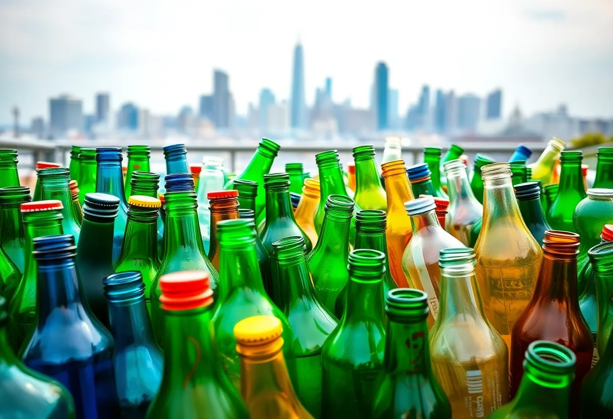 Glass bottles collected for recycling in Atlanta's new program