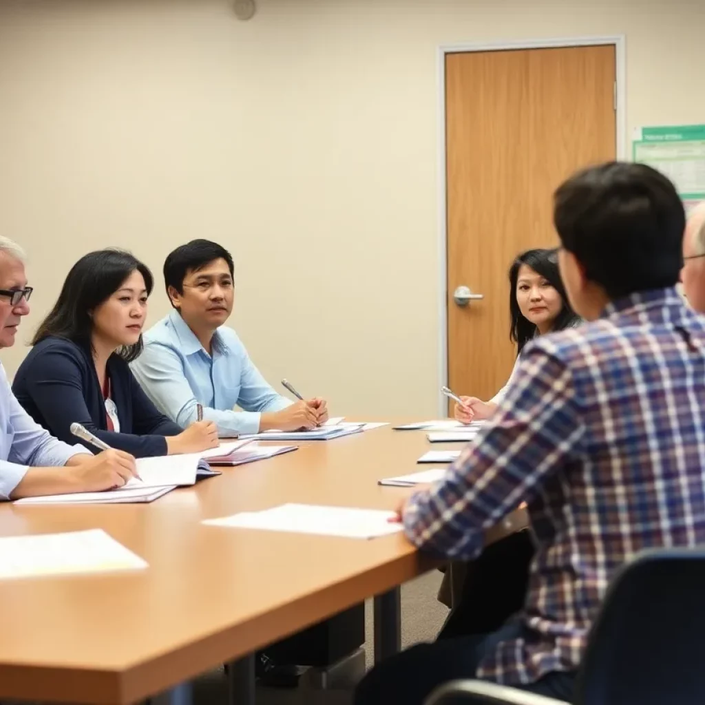 Gwinnett County School Board discussing leadership changes