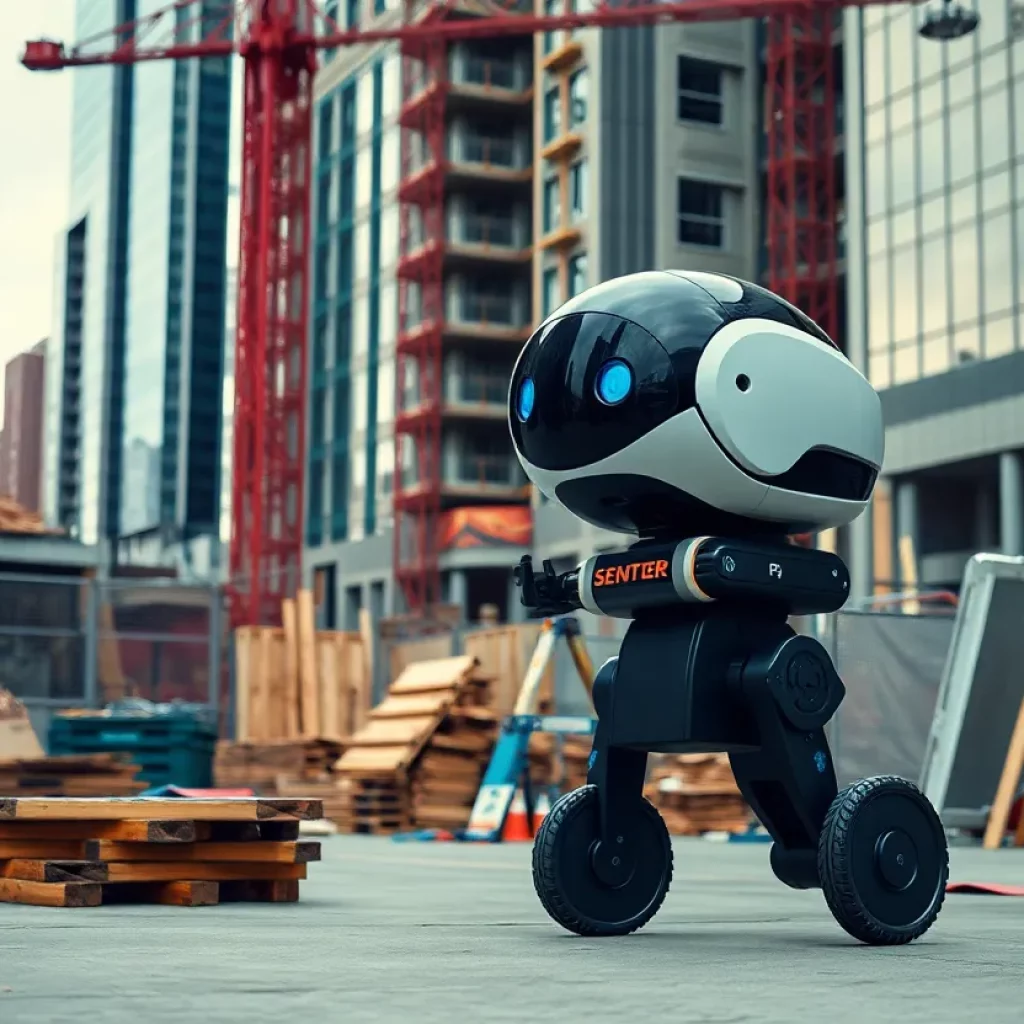 Robotic security patrol at an Atlanta construction site