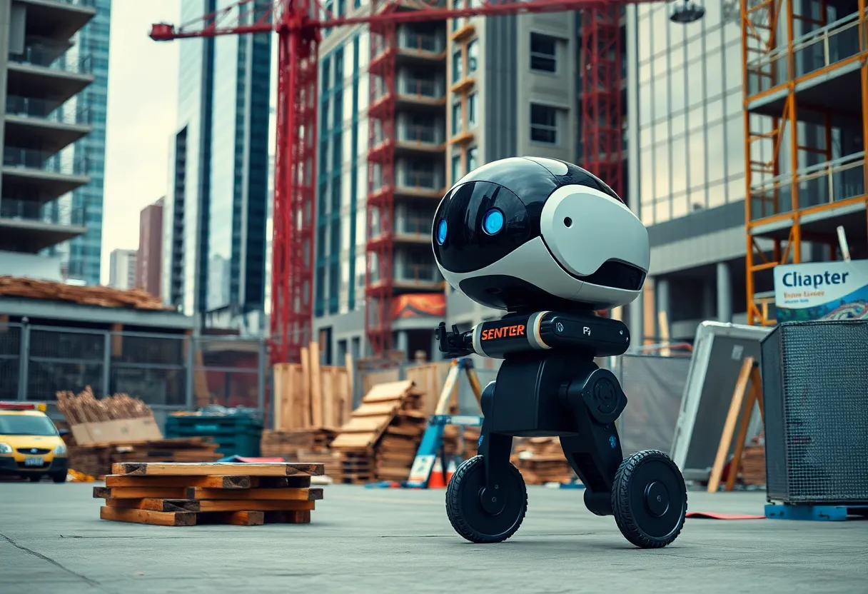 Robotic security patrol at an Atlanta construction site