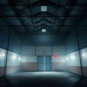 Immigration detention center symbolizing legal challenges