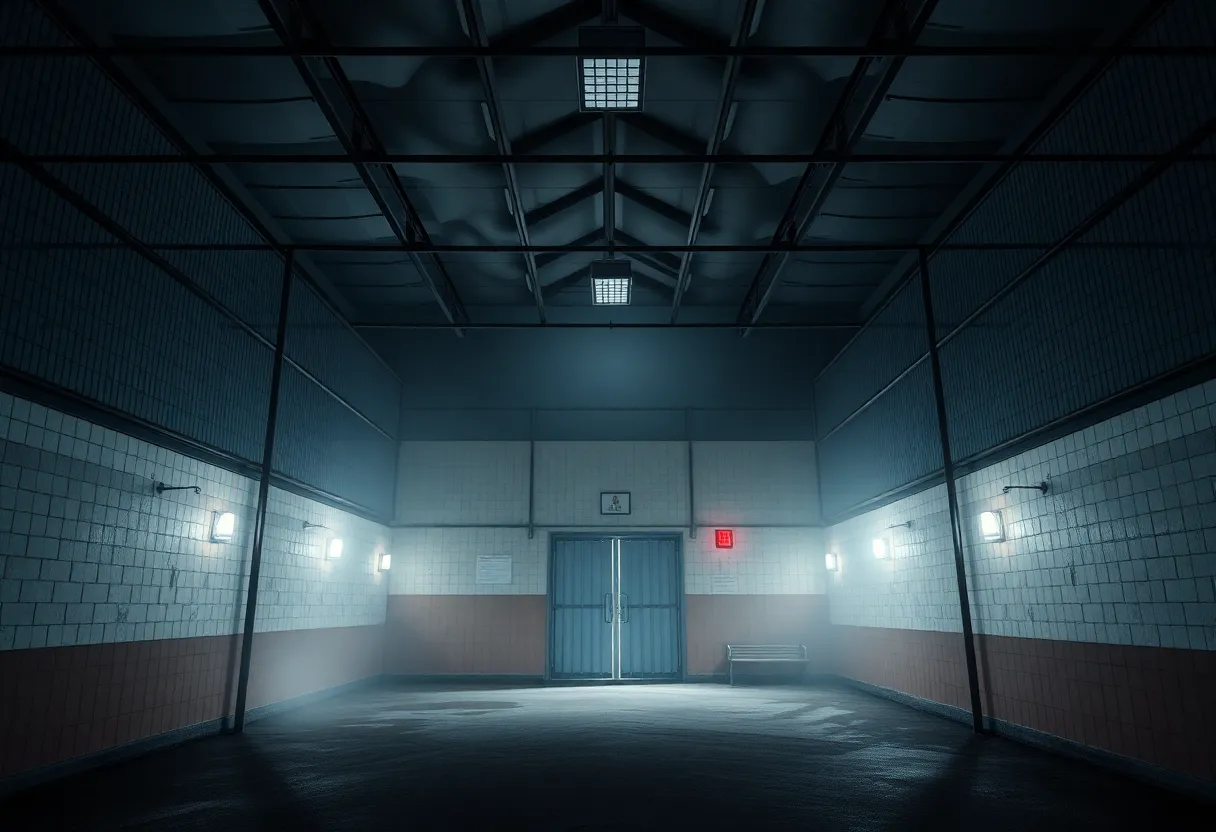 Immigration detention center symbolizing legal challenges