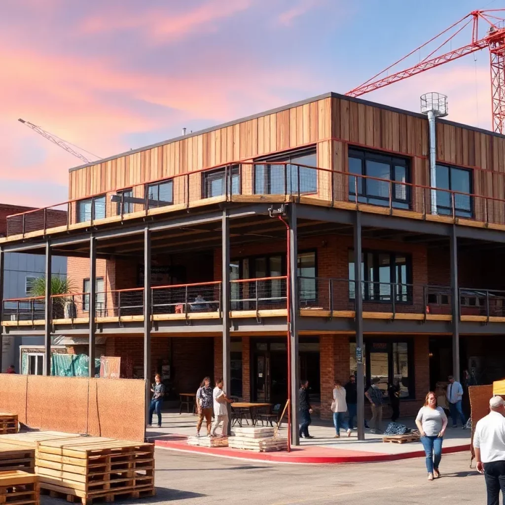Construction site of StillFire Brewing in Smyrna, Georgia