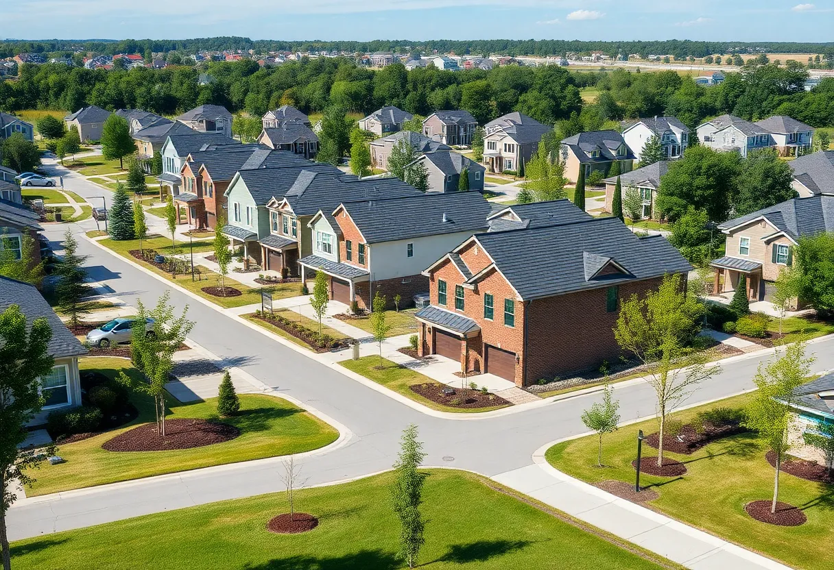 New housing developments in the Southeast U.S.