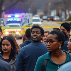 Emergency response at the shooting scene in Atlanta