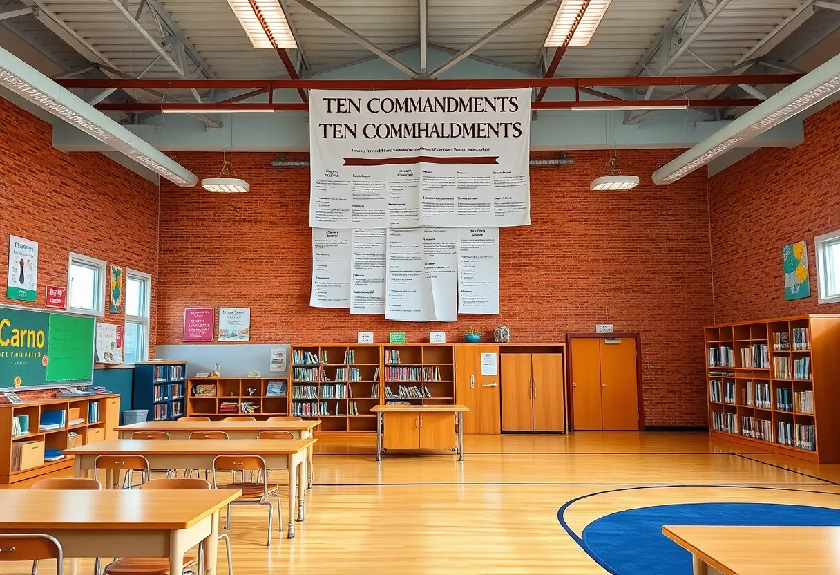 Display of the Ten Commandments in a school setting