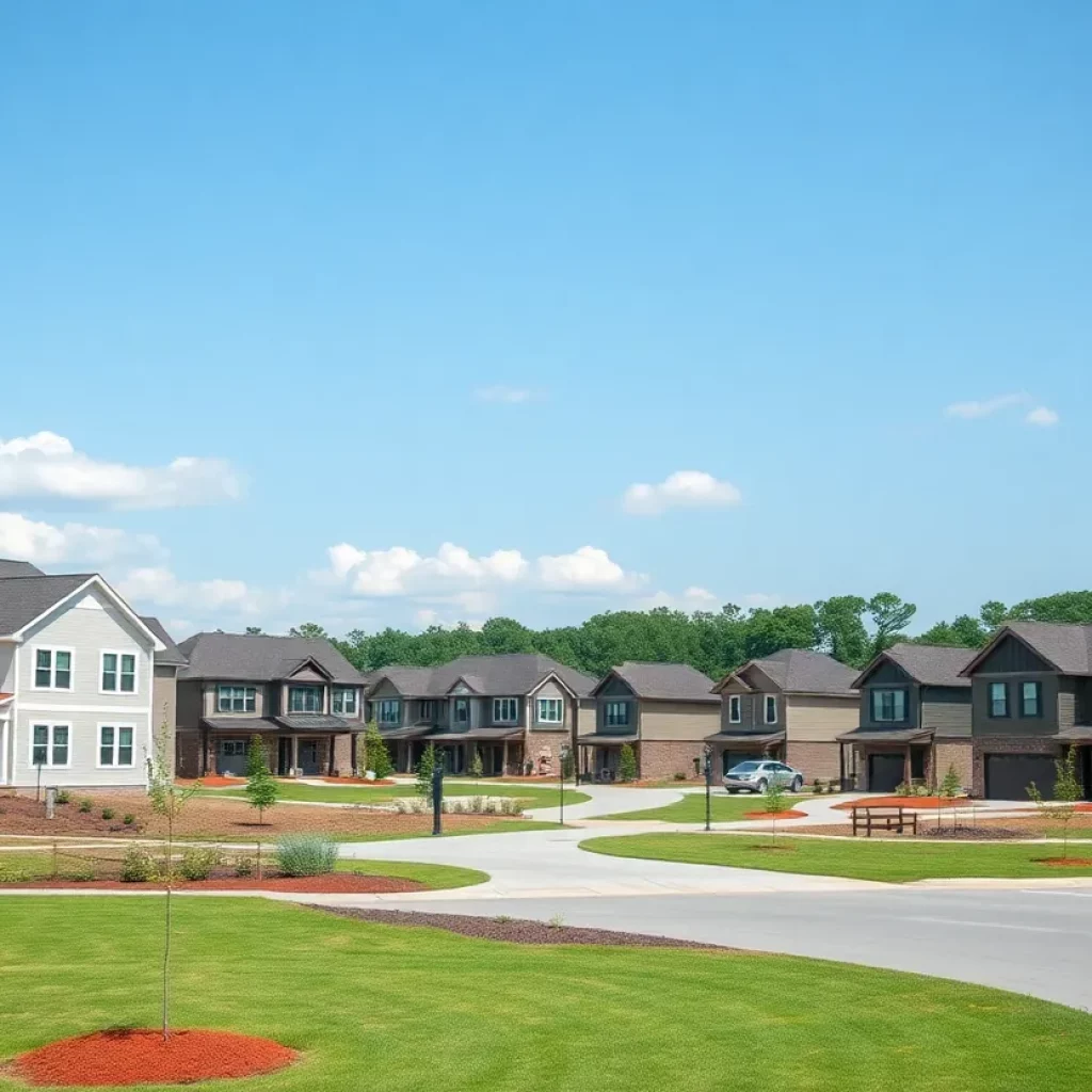 Residential construction area in Walker County