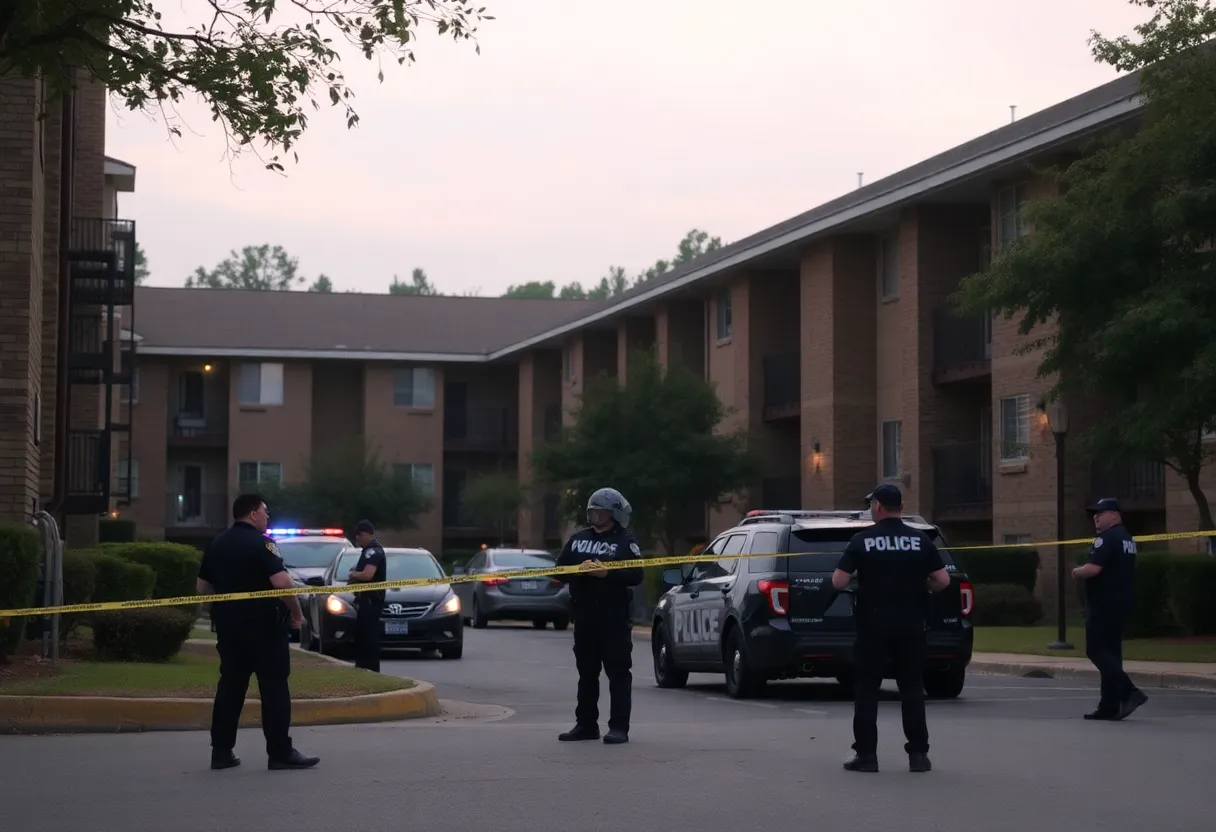 Police presence at Atlanta apartment complex