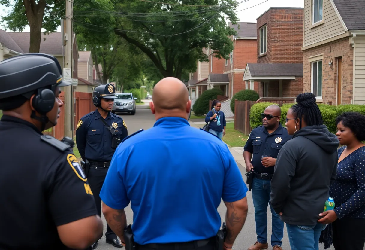 Community members in Atlanta discussing safety after recent homicides