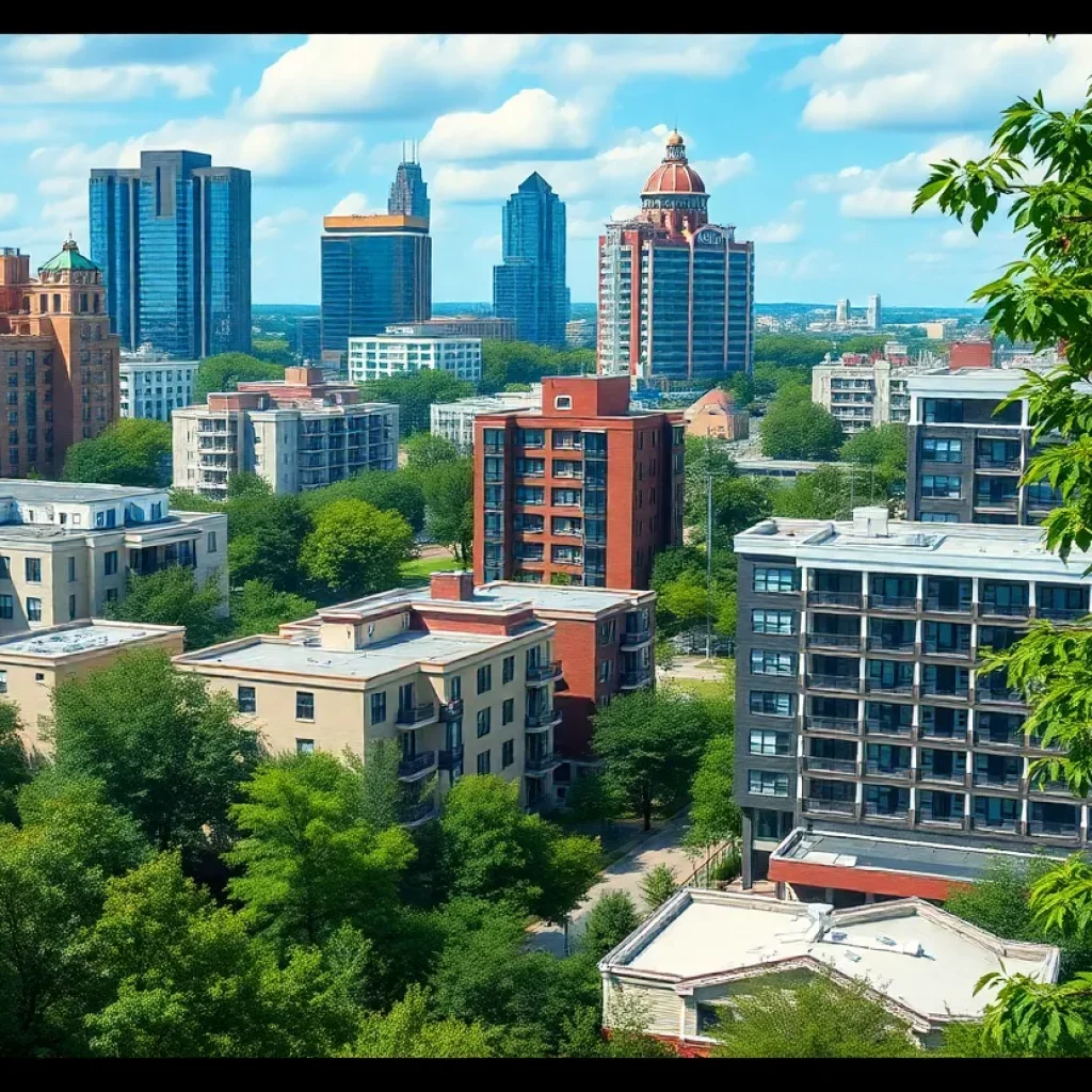 Vibrant Atlanta skyline featuring modern multifamily residential projects