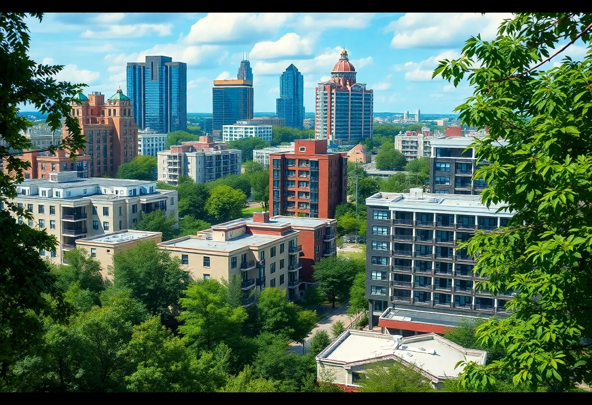 Vibrant Atlanta skyline featuring modern multifamily residential projects