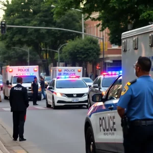 Atlanta neighborhood during police response to a kidnapping