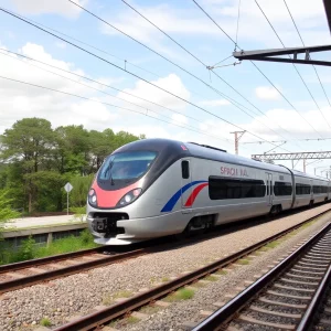 Passenger train connecting Atlanta and Savannah