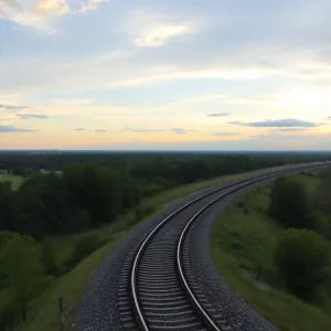 Illustration of the proposed passenger rail route between Atlanta and Savannah