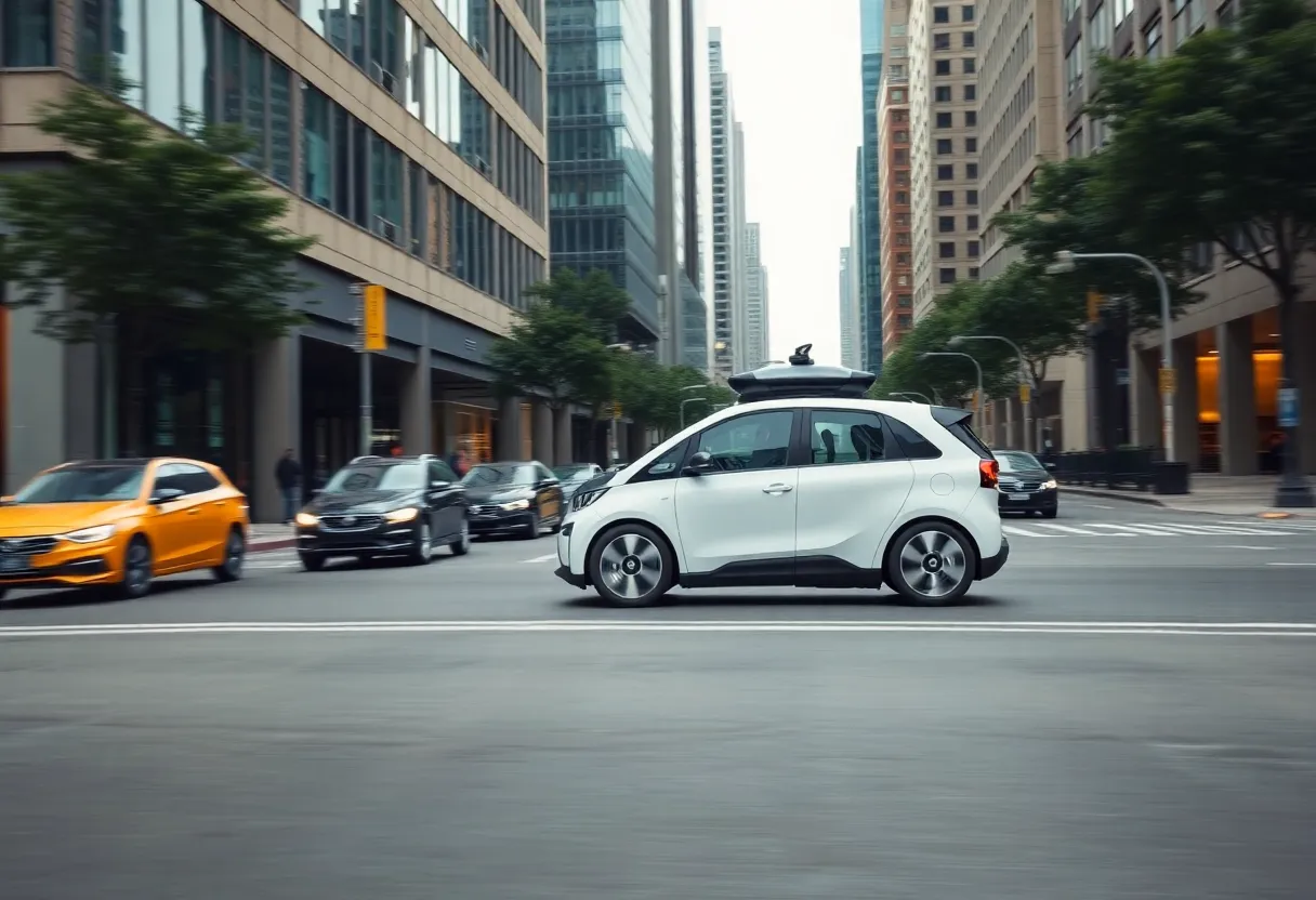 Self-driving vehicle in Atlanta