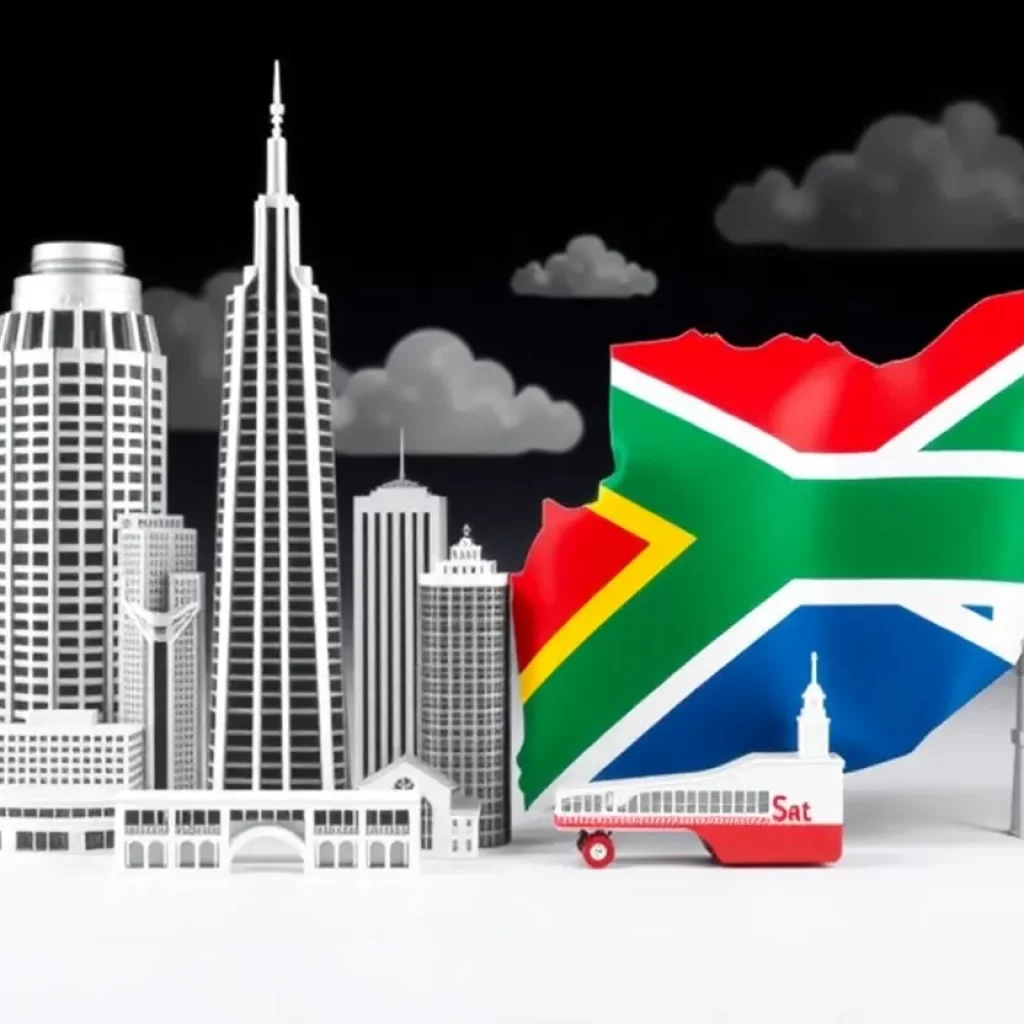 Symbolic representation of Atlanta and South Africa economic ties